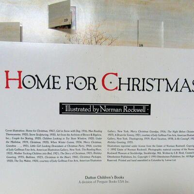 Norman Rockwell Advent Book Shaped Collectible, 1992 Hard Cover