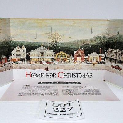 Norman Rockwell Advent Book Shaped Collectible, 1992 Hard Cover