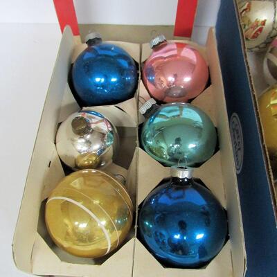 Vintage Glass Christmas Ornament Lot