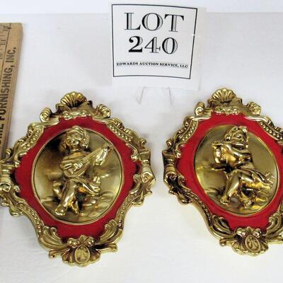 2 Old Lefton Angel Wall Plaques