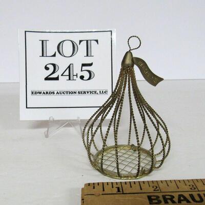 Brass Hershey's Kiss Christmas Ornament