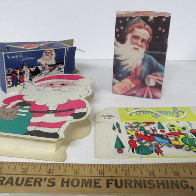 3 Old, 1 Modern Christmas Candy Boxes