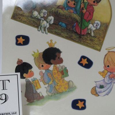 1996 Precious Moments Christmas Window Clings