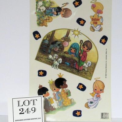 1996 Precious Moments Christmas Window Clings
