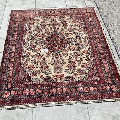 LOT#3G: Wool Mashad Style Rug