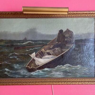LOT#4L: L.P. Dimick Oil on Canvas #1
