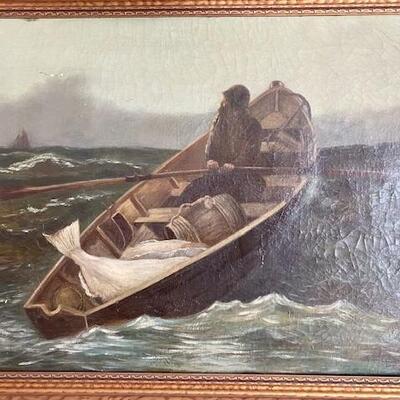 LOT#4L: L.P. Dimick Oil on Canvas #1