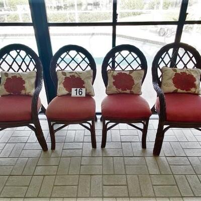 LOT#16P: Heavy Twisted Wicker Chairs