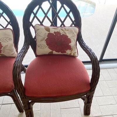 LOT#16P: Heavy Twisted Wicker Chairs