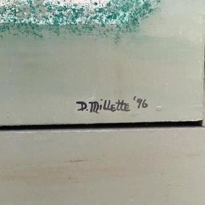 LOT#22D: Signed Hand Painted Cabinet