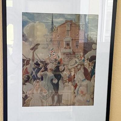 LOT#25D: Series of Early Colonial Prints Lot #1