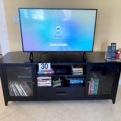 LOT#30D: Samsung Flatscreen and Entertainment Cabinet