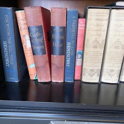 LOT#31D: Bookshelf with Antique Books