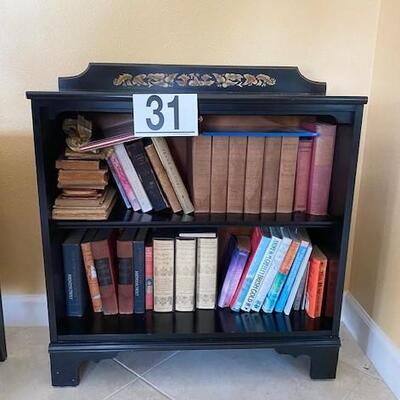 LOT#31D: Bookshelf with Antique Books