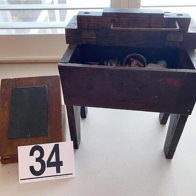LOT#34D: Antique Shoe Shine Kit