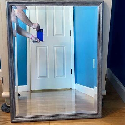 LOT#44B1: Uttermost Company Heavy Beveled Mirror