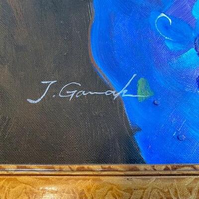 LOT#45B1: Manner of Tarkay Oil on Canvas