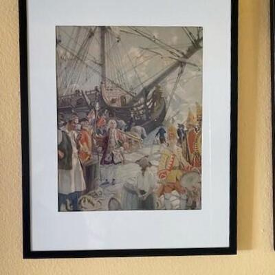 LOT#47H: Series of Early Colonial Prints Lot #2