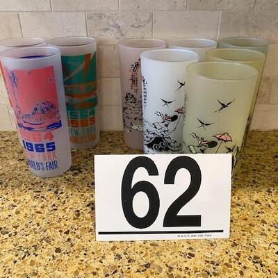 LOT#62K: Vintage Tea Glasses