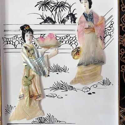 LOT#67MB: Folding Chinoiserie Panel