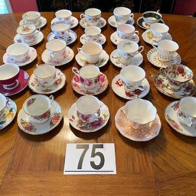 LOT#75D: Cup and Saucer Lot