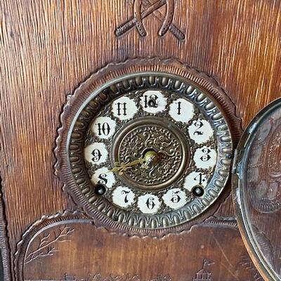 LOT#80D: Arts and Crafts Style Corsey Clock