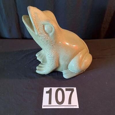 LOT#107D: Large Ceramic Frog