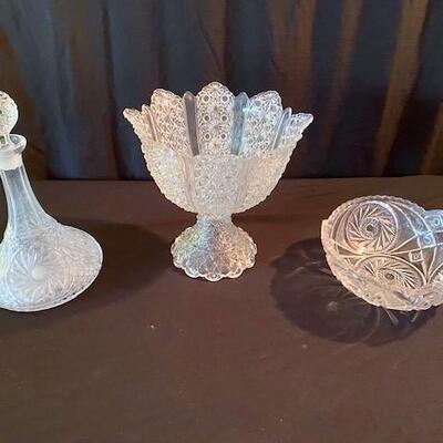 LOT#113D: Cut Glass Lot #1