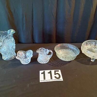 LOT#115D: Cut Glass Lot #2