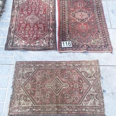 LOT#116G: Wool Rug Lot #1