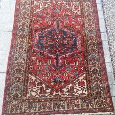 LOT#117G: Heriz Wool Rug