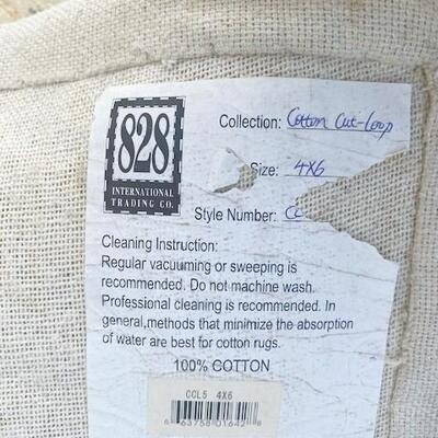 LOT#119G: International Trading Company Cotton Loop Rug