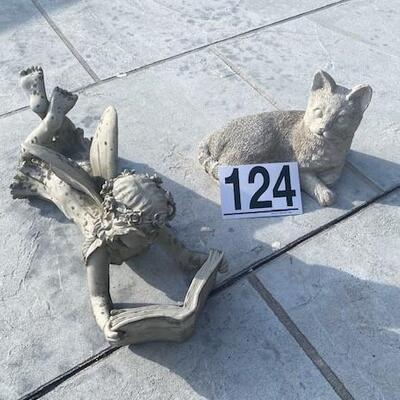 LOT#124G: Resin Garden Statues