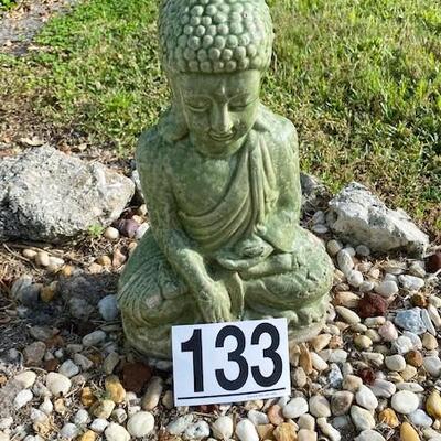 LOT#133FY: Glazed Garden Buddha