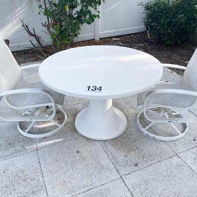 LOT#134FY: Fiberglass Patio Table
