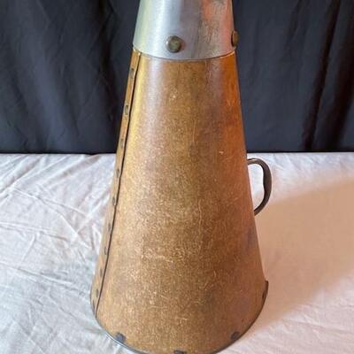 LOT#136D: Vintage Thomas Hall & Sons Megaphone