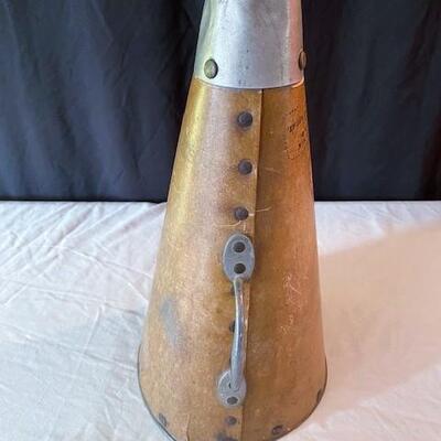 LOT#136D: Vintage Thomas Hall & Sons Megaphone