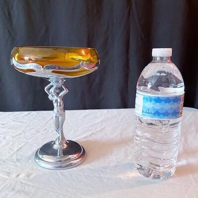 LOT#151D: Farber Bros. Chrome Compote