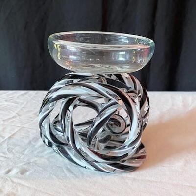 LOT#152D: Murano Style Pedestal Dish