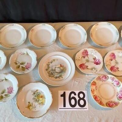 LOT#168L: Vintage Plate Lot