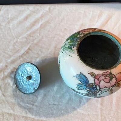 LOT#174L: Early Cloisonne Ginger Jar