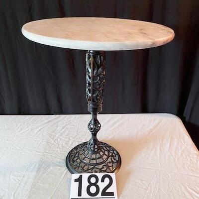 LOT#182L: Marble Top Table 