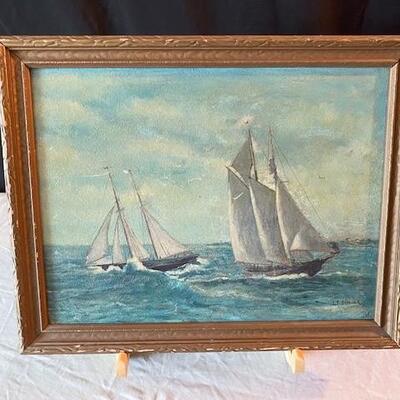 LOT#188L: Signed L.P. Dimick Oil on Board