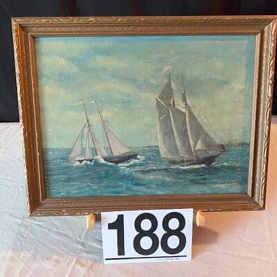 LOT#188L: Signed L.P. Dimick Oil on Board