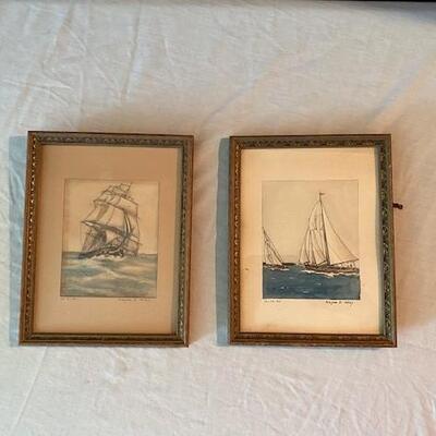 LOT#191L: 1940 Alayne Alley Watercolors