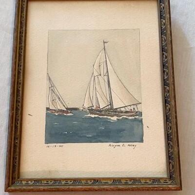 LOT#191L: 1940 Alayne Alley Watercolors