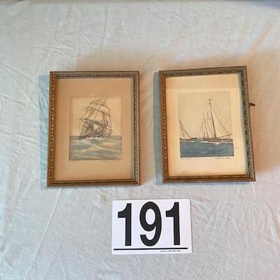 LOT#191L: 1940 Alayne Alley Watercolors