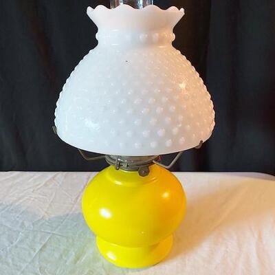 LOT#193L: P & A Yellow Oil Lamp