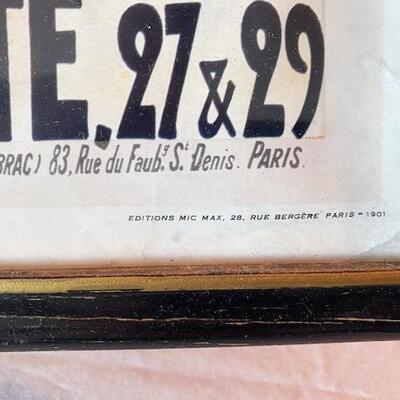 LOT#209MB: 1901 A. Houbras Print