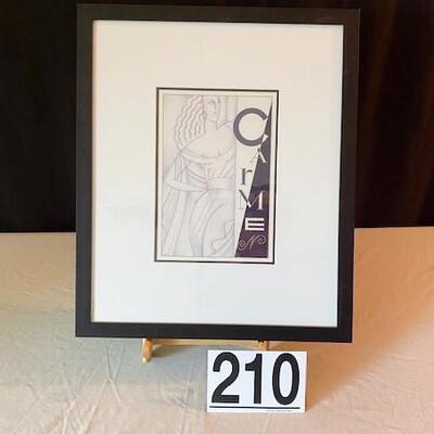 LOT#210MB: Deco Style Print